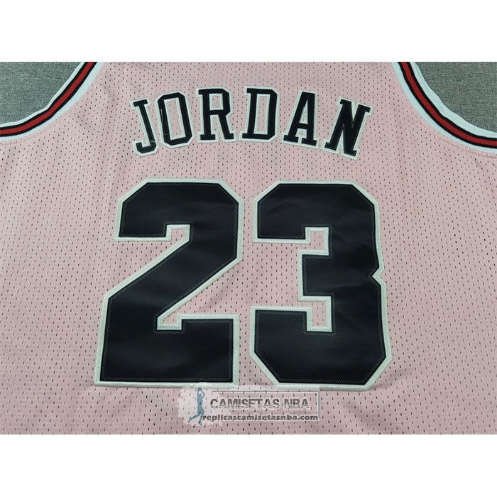 Camiseta Chicago Bulls Michael Jordan NO 23 Mitchell & Ness 1997-98 Rosa